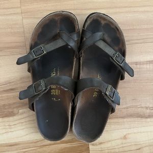 Brown Mayari Toe Strap Birkenstock Sandals